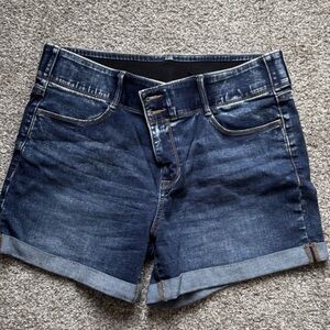 Dark Blue Denim Women's Shorts